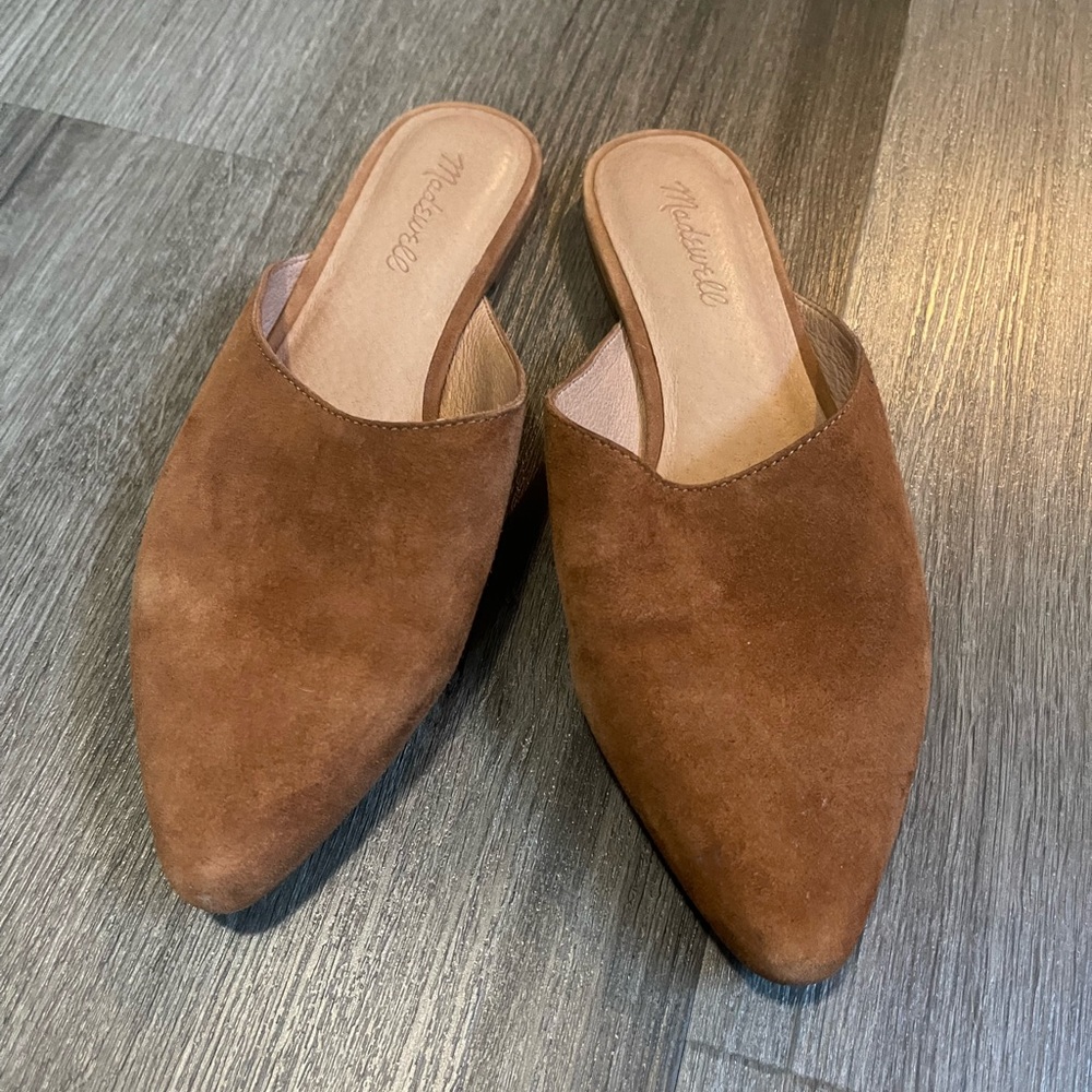 Madewell Women's Brown Suede Mules